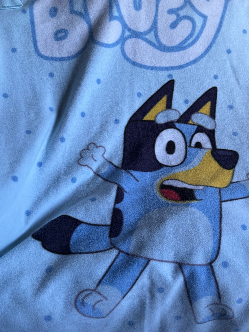 Bluey Boys Panel Fleece Fabric  60x65” Rare Find New
